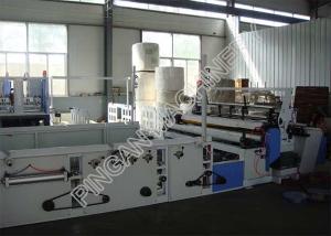China Tissue Paper Slitting And Rewinding Machine Automatic Core Pulling Remote Control on sale