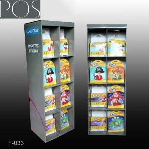 China Advertising cardboard floor book display stand with grids on sale