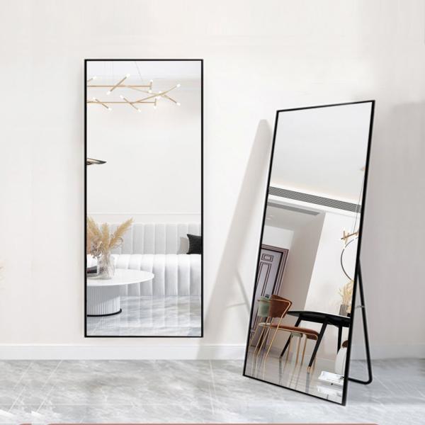Nordic Style Arch Floor Mirror for Full Length Reflection in Living Room and Bathroom