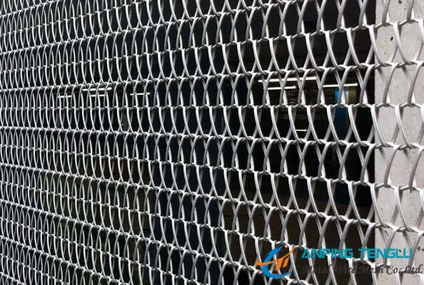 Balanced Flat Spiral Wire Weave Mesh for Architectural Decoration