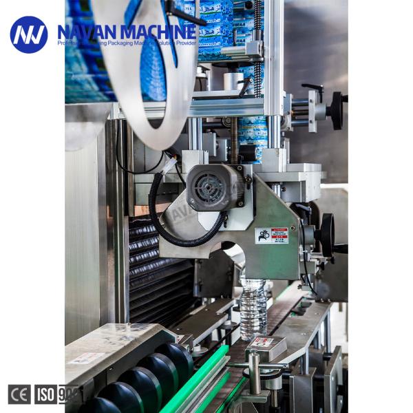 PVC Heat Shrink Sleeve Labeling Machine For Beverage Bottle With Shrink Tunnel
