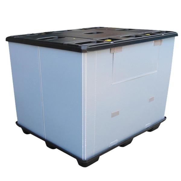 Customized Plastic Coaming Box Moving Folding Storage Containers Waterproof