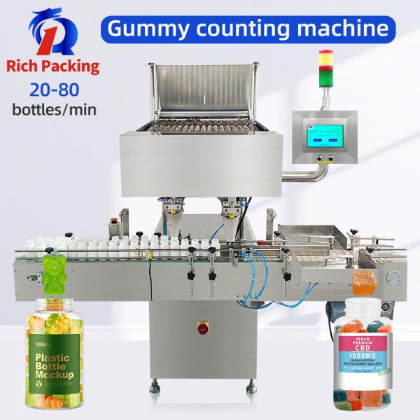 Quality Fully Automatic Electronic Soft Candy Tablet Bottling Counting Machine Counter for sale