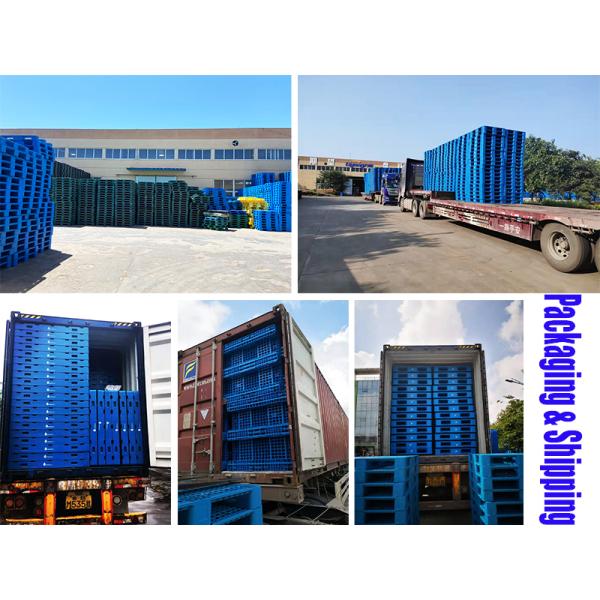 100% Virgin Material Hygienic Plastic Pallet 1100*1100mm Heavy Duty Steel Reinforced