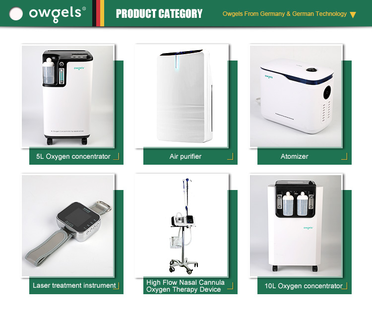 96% 1L Home Use Portable Oxygen Concentrator Machine With Atomization Function