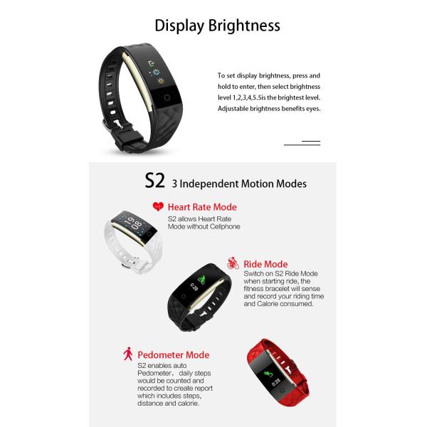 128*96 Smart Wristband For Sports