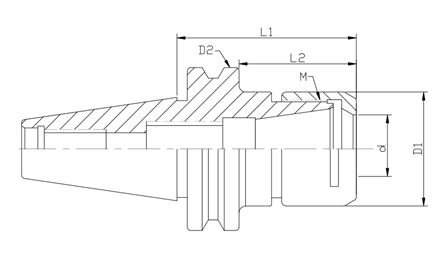 CNC Milling Machine ER Collet Tool Holder 20CrNiMo Electronics Processing