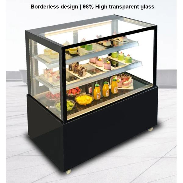 Mini Customized Glass Door Display Chiller Refrigerator Cabinet Cake Showcase Hcs-08f