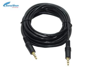 China Custom 3.5 Mm Audio Wire Car Aux Cord For Stereo Headphone Headset 7/0.16 Bare Copper on sale
