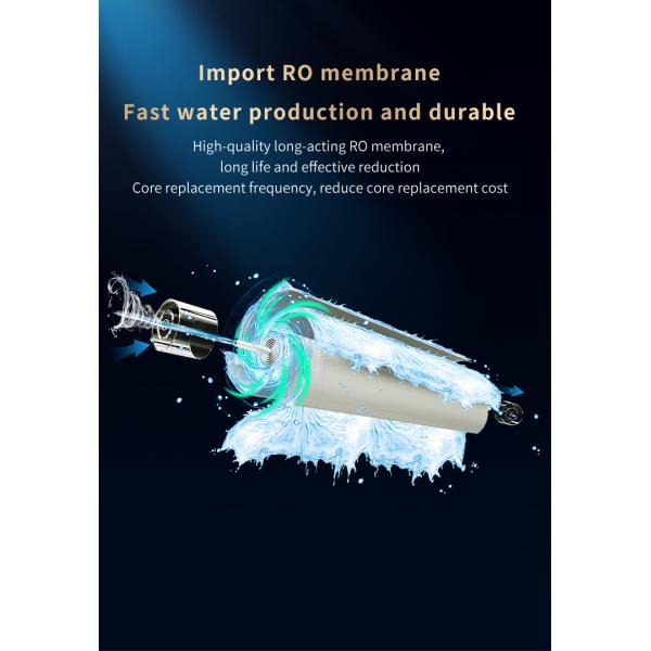 Barrel Free 600G Nanofiltration Undersink Water Purifier 2.1L/Min Large Flow