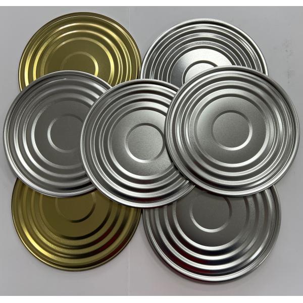 Food Packing Tinplate Tin Can Lids 153mm Diameter 603D Bottom End Golden Lacquer BPANI