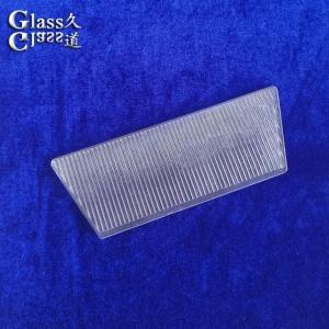 China Clear Molded Linear Glass Cover Lens for LED Light on sale
