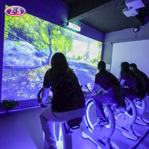 Wholesale Costume Changes Bicycle Simulator Projection Outdoor Stationary Bike Simulator from china suppliers