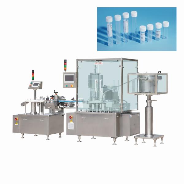 Quality Linear Feeder 4800bph Stoppered 5cc Test Tube Filling Machine for sale