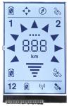 Seven Segment TN LCD Display / Reflective LCD Monochrome Numeric Display Panel
