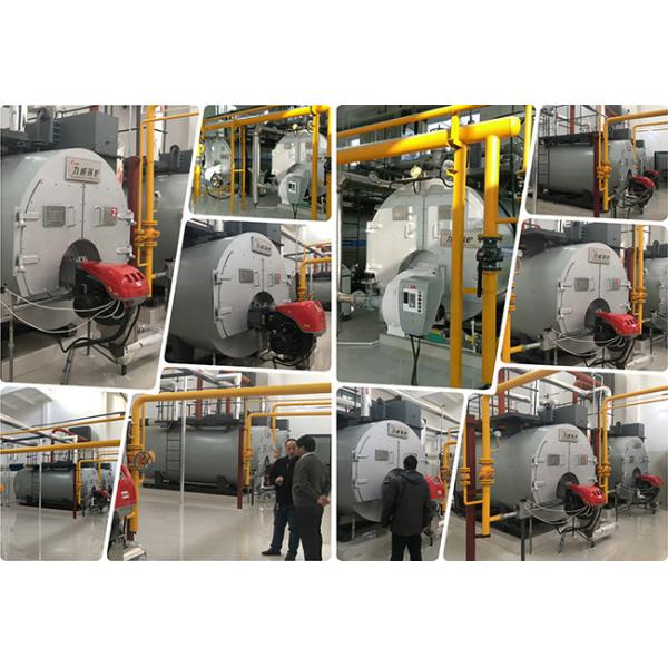 1.8 - 3.9m³ Water Volume Gas Fired Boiler , High Efficiency Gas Boiler OHSAS Approved