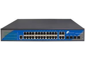 China Full Gigabit 24 Ports POE Switch , 24+4+4 Managed SFP Switch With 4 Combo Ports on sale