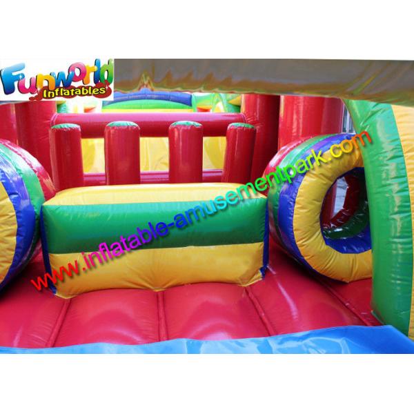 Gaint Inflatable Obstacle Course / Crazy Boot Camp Challenge For Outdoor Game