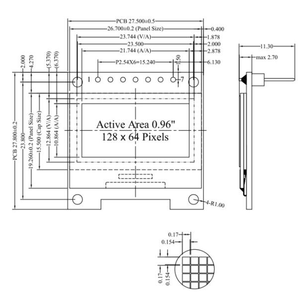 128x64 OLED Display - 0.96 Inch SSD1306 SPI for IoT and Arduino Projects | Best Price USA
