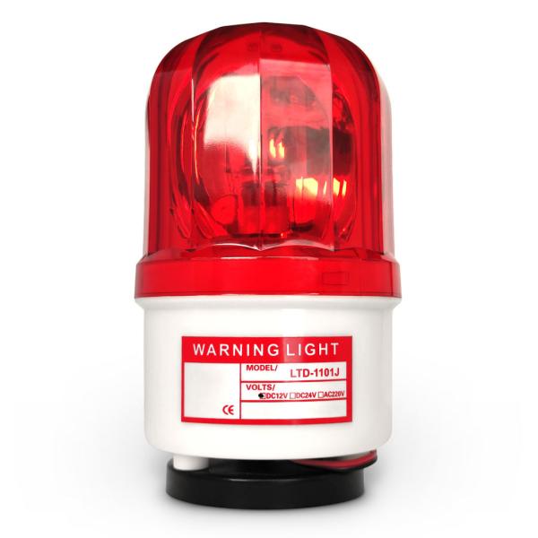 12V Waterproof Red Warning Light Rotary Alarming LED