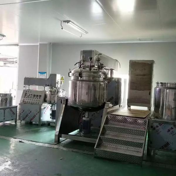 Pneumatic Lotion Cosmetic Emulsifier Mixer 50 Liter SUS304 SUS316