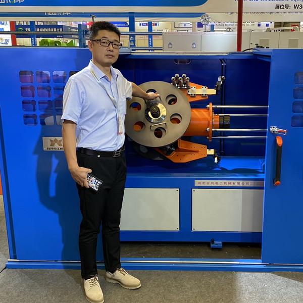 Quality High Speed Cable Taping Machine Eccentric And Tangential Type Non Metallic Wrapping Tapes On Wire for sale