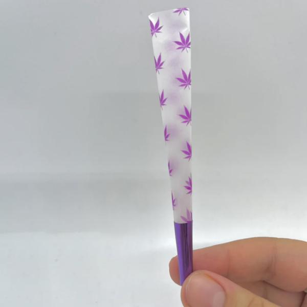 Gold Foil Tips King Size Pre Rolled Cones Colored Rolling Paper Custom Printed