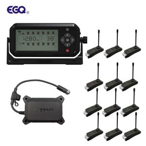 China 12 Wheel Truck TPMS Bundled Sensors 433.92MHz 12mA Tire Pressure Monitoring System 203 Psi on sale