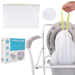 LDPE Plastic Disposable Commode Liners For Bedside Portable Toilet Chair