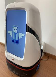 Wholesale Large Screen Smart Service Robot 40cm 50kg Load Autonomous Food Delivery Robot from china suppliers