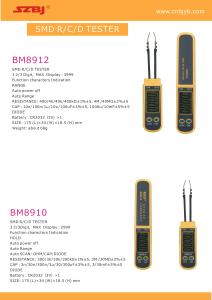 Cr2032 Auto Range 2999 Counts Digital Earth Resistance Tester , Smart SMD Tester
