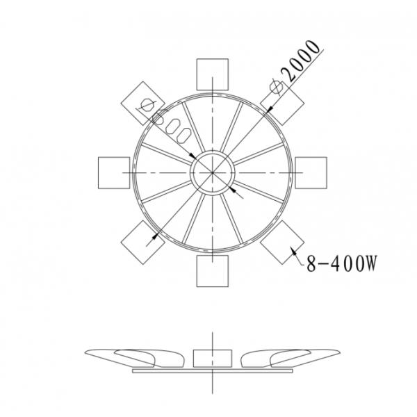25-40m Galvanized High Mast Pole GR65 For Garden/Square/Street/Stadium