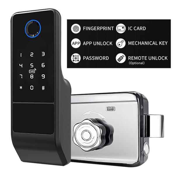 Quality Home Security Fingerprint Tuya Smart Lock APP Door Lock Remote Control for sale