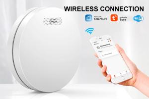 Wholesale Tuya Smart Accurate 85dB Smoke Alarm Detector With Photoelectric from china suppliers