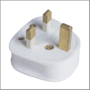 UK rewireable plug BS approval power cord with British 13A assembly plug with fuse