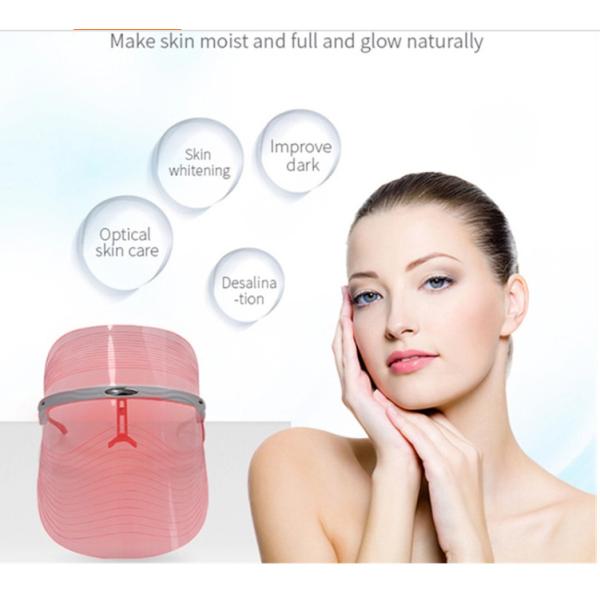 Home Use Rechargeable Wireless 7Color Beauty Light Therapy Led Facial Masks
