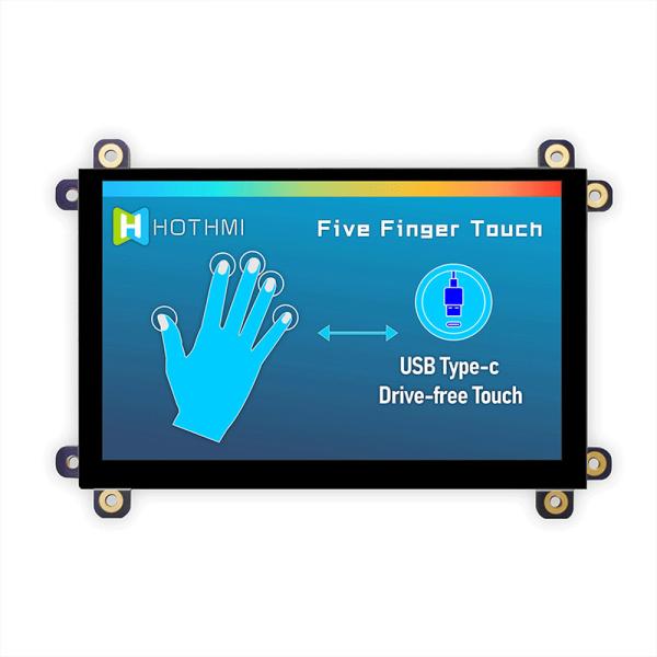 5 Inch HI LCD Display 800x480 Pixels