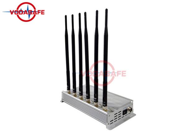 Quality Wifi / Bluetooth 2.4G Network Signal Jammer External Omni Directional Antennas 50m Coverage Range for sale