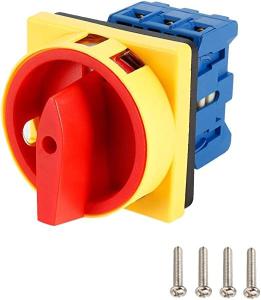 China 2 Position DC Rotary Isolator 6 Terminals Universal Rotary Cam Selector Switch 660V 25A 16A on sale