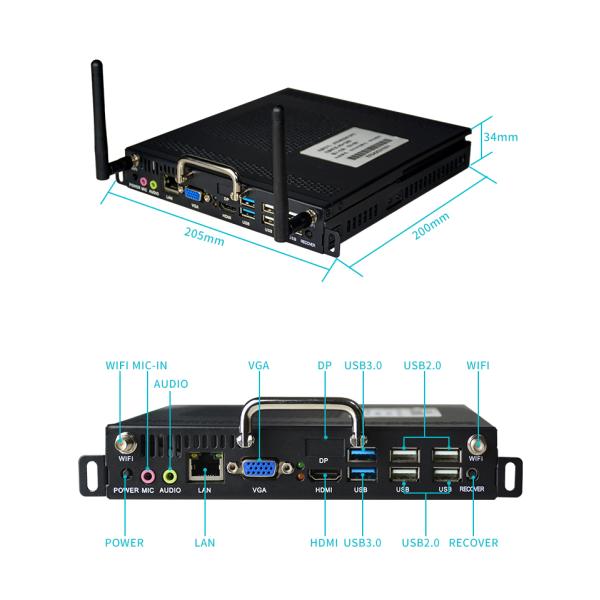 4K Interactive Touch Screen Elevator Digital Signage i3 i5 i7 CPU 34mm Thickness