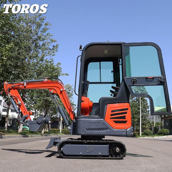 Quality highly Maneuverable 1.2tone Mini Crawler Excavator 180mm Track Width for sale