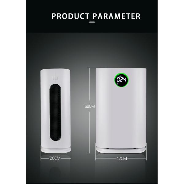 HOMEFISH 480M3/H Household Air Purifier UV Sterilization Coverage Area 50-100m2