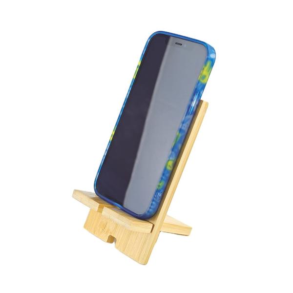 Sublimate On Wood Ornaments Diy Cell Phone Wood Stand For Desk Wooden Mobile Phone Holder