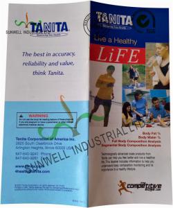 Wholesale Normal Binding Folded Leaflet Printing , Custom Tri Fold Brochure Pamphlet from china suppliers
