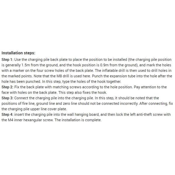 AC Charger EV 50/60 Hz 11kw Wallbox Electric Car EV Charging Station