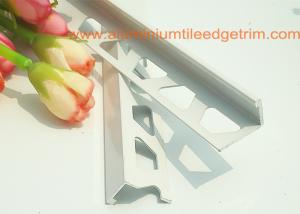 China White Right Angle Metal Tile Trim 10mm For Tile Edging Protection on sale