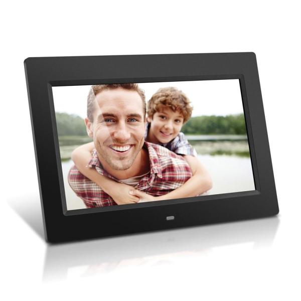 Quality 10.1 Inch Digital Photo Frame 1024x600 Loop Video Playback With 7 Buttons Supporting Motion Sensor for sale