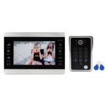 RFID Card Unlocking Video Intercom Door Phone Door bell with Keypad codes for