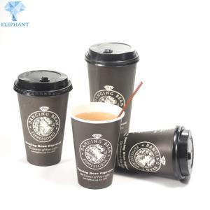 Wholesale 8Oz Custom Disposable Coffee Cups With Lids Eco Friendly from china suppliers
