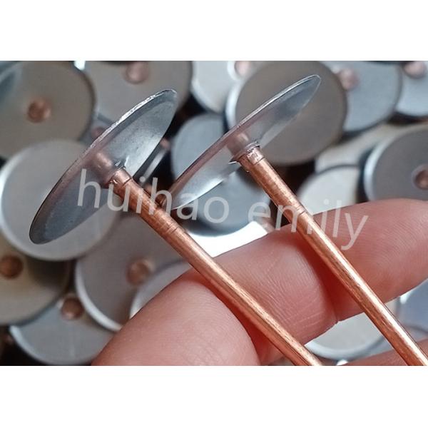 38mm Copper Coated Cup Head Stud Weld Pins For Insulation Ductwork